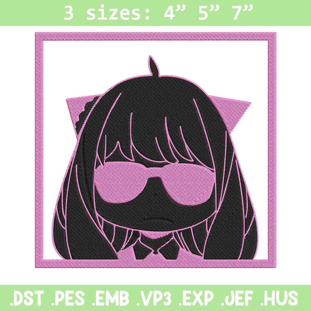 Anya box Embroidery Design, Spy x family Embroidery, Embroidery File, Anime Embroidery, Anime shirt, Digital download.jpg