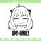 Anya smile Embroidery Design, Spy x family Embroidery, Embroidery File, Anime Embroidery, Anime shirt,Digital download.jpg