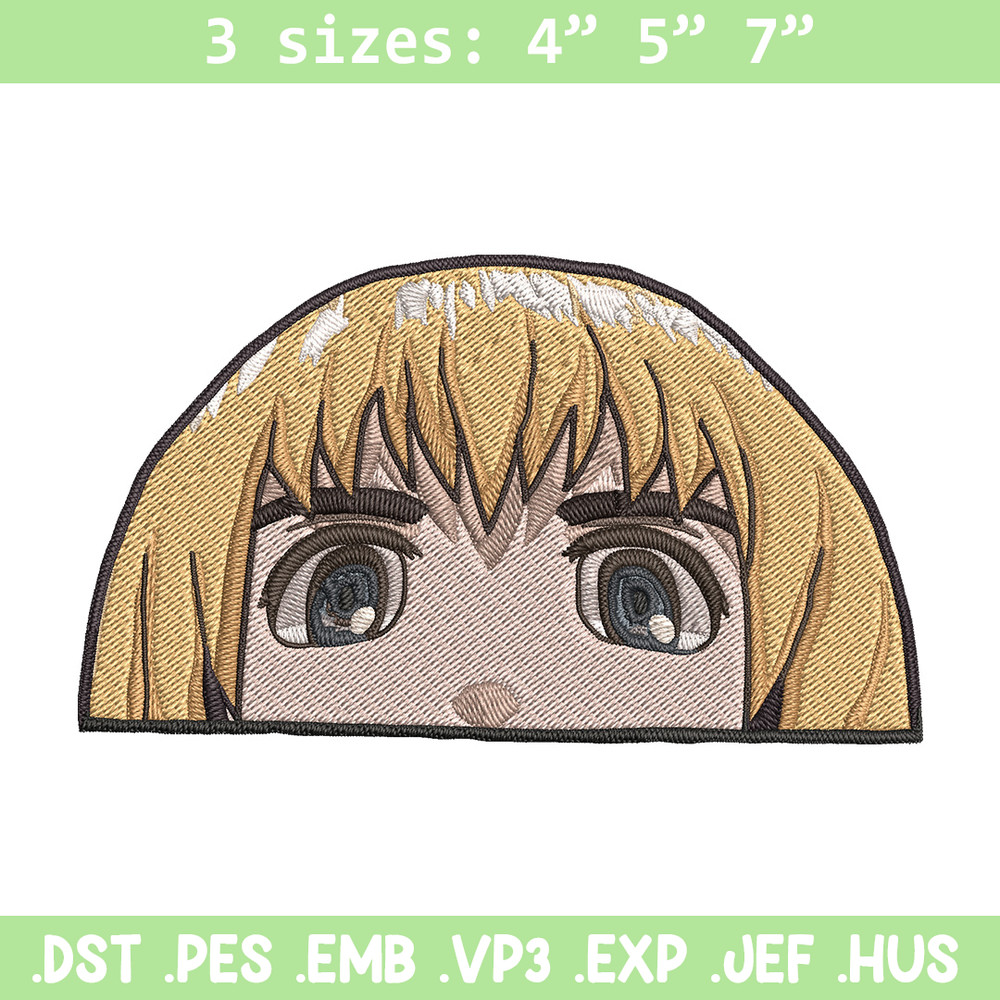 Armin Peeker Embroidery Design, Aot Embroidery, Embroidery File, Anime Embroidery, Anime shirt, Digital download.jpg