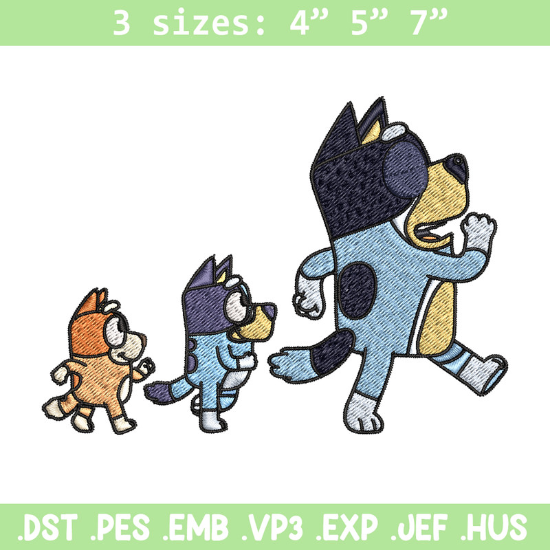 Bluey bingo and dad Embroidery, Bluey Embroidery, Embroidery File, cartoon design, cartoon shirt, Digital download..jpg