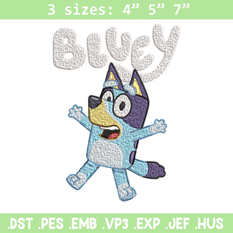 Bluey Embroidery, Bluey Cartoon Embroidery, cartoon Embroidery, cartoon shirt, Embroidery File, Instant download..jpg