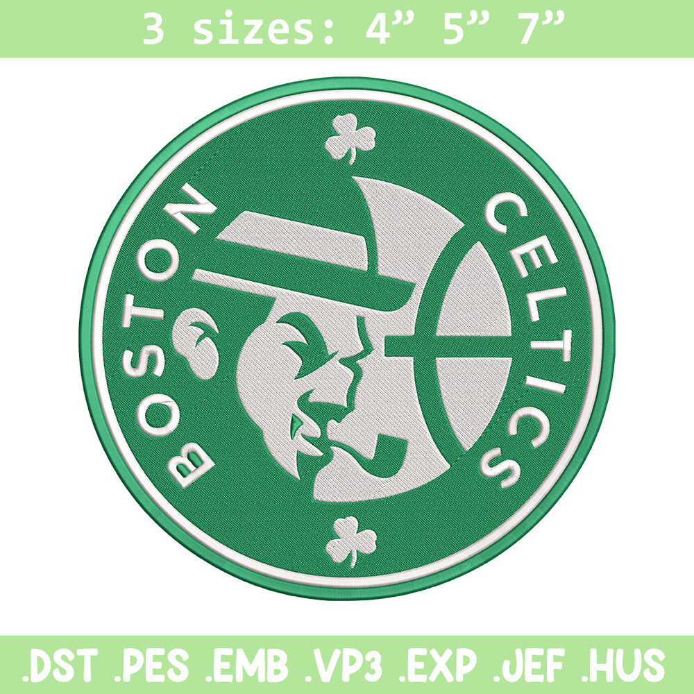 Boston Celtics logo embroidery design, NBA embroidery, Sport embroidery,Logo sport embroidery, Embroidery design.jpg