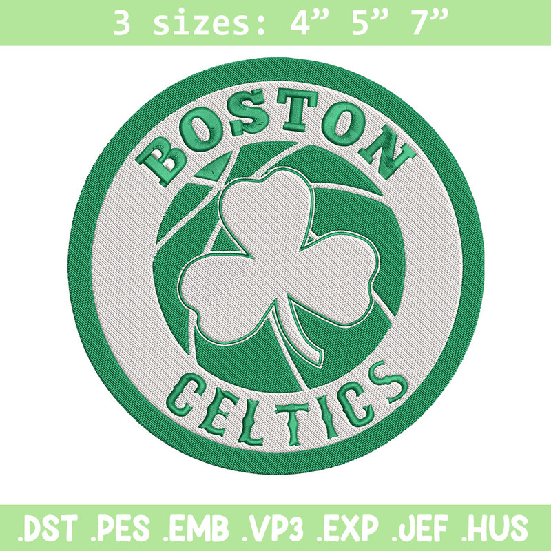 Boston Celtics logo embroidery design,NBA embroidery, Sport embroidery, Logo sport embroidery, Embroidery design.jpg