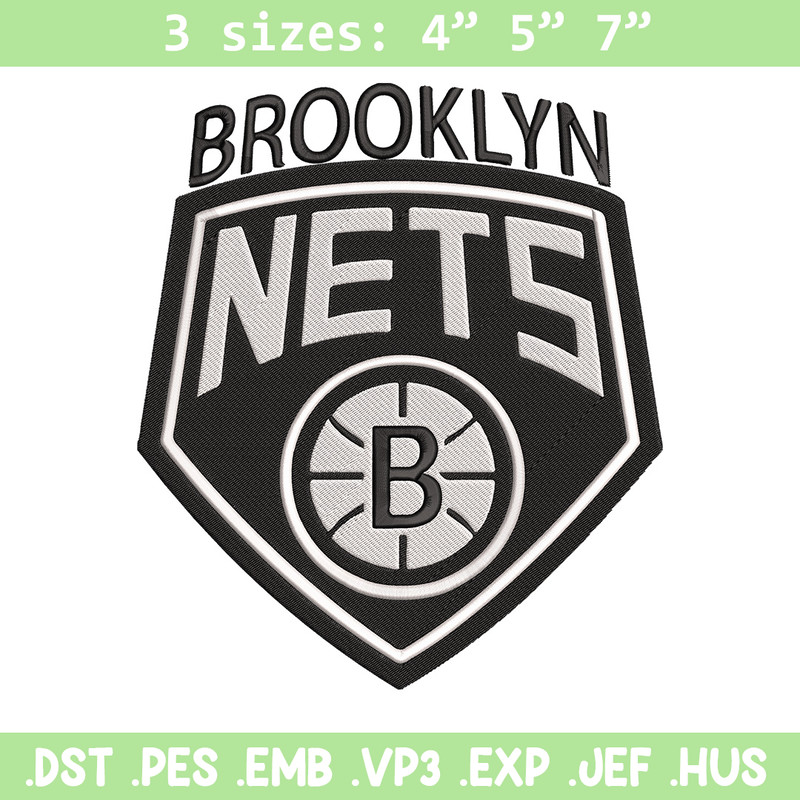 Brooklyn Nets logo embroidery design, NBA embroidery,Sport embroidery, Logo sport embroidery, Embroidery design.jpg