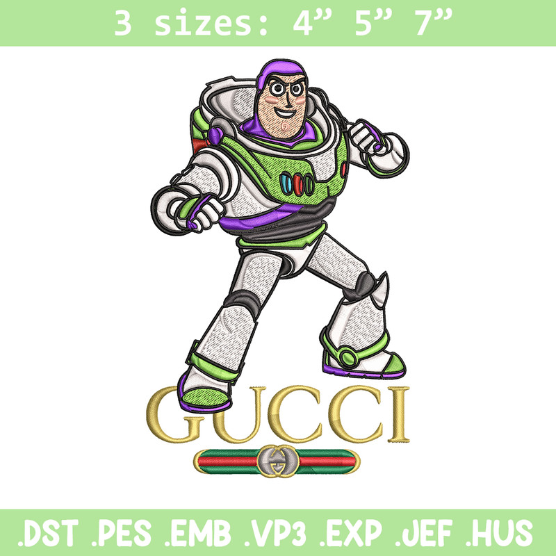 Buzz lightyear Gucci Embroidery design, Buzz lightyear Embroidery, cartoon design, Embroidery File, Instant download..jpg
