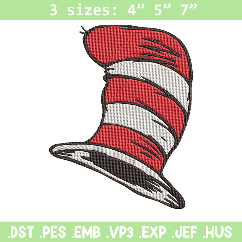 Cat In The Hat Embroidery Design, Dr seuss Embroidery, Embroidery File, Embroidery design, Digital download..jpg
