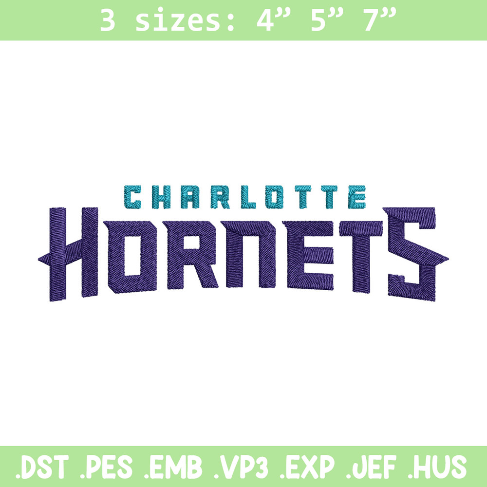 Charlotte Hornets logo embroidery design,NBA embroidery, Sport embroidery, Embroidery design,Logo sport embroidery.jpg