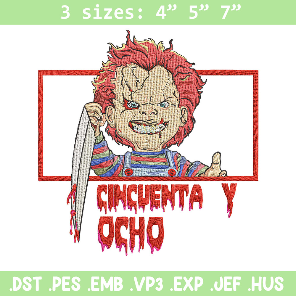 Chucky box Embroidery Design, Horror Embroidery, Embroidery File, Anime Embroidery, Anime shirt, Digital download.jpg