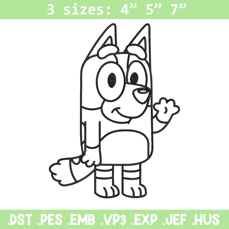 Dad Bluey Coloring Pages Embroidery, Bluey Embroidery, Embroidery File, cartoon design, cartoon shirt, Digital download..jpg