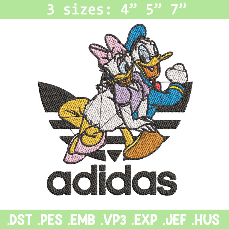 Daisy x duck adidas Embroidery Design, Adidas Embroidery, Brand Embroidery, Embroidery File,Logo shirt,Digital download.jpg
