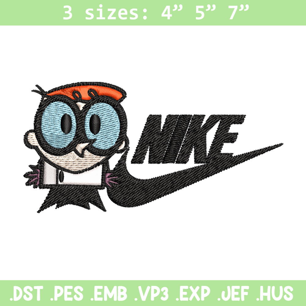 Dexter cartoon Nike Embroidery design, Dexter cartoon Embroidery, Nike design, Embroidery file, Instant download..jpg