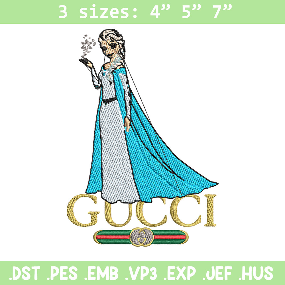 Elsa Gucci logo Embroidery design, Elsa Gucci logo Embroidery, cartoon design, Embroidery File, Digital download..jpg