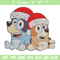 Bluey x Bingo Embroidery Design, Bluey Embroidery, Embroidery File, Chrismas Embroidery, Anime shirt, Digital download.jpg
