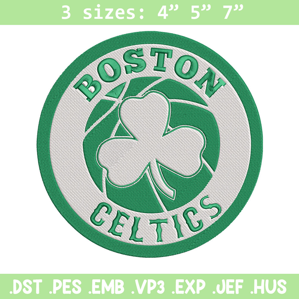 Boston Celtics logo embroidery design,NBA embroidery, Sport embroidery, Logo sport embroidery, Embroidery design.jpg