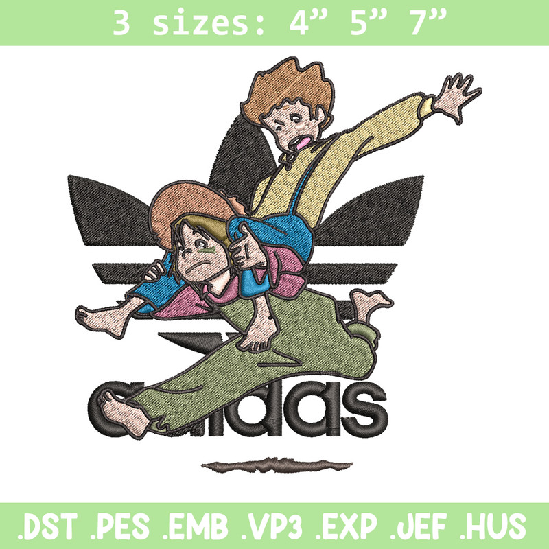 Cartoon adidas Embroidery Design, Adidas Embroidery, Embroidery File, Cartoon Embroidery, Logo shirt, Digital download.jpg
