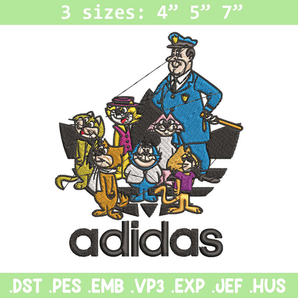 Cartoon cat Embroidery Design, Adidas Embroidery, Embroidery File, Cartoon Embroidery, Logo shirt, Digital download.jpg
