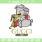 Cartoon Gucci Embroidery design, Cartoon Gucci Embroidery, cartoon design, Embroidery File, Gucci logo, Digital download.jpg