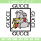 Cartoon Gucci Embroidery design, Cartoon Gucci Embroidery, cartoon design, Embroidery File, Gucci logo, Instant download.jpg