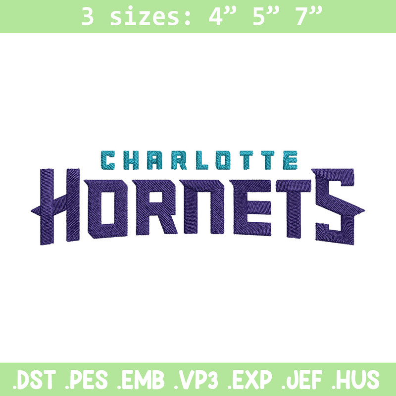 Charlotte Hornets logo embroidery design,NBA embroidery, Sport embroidery, Embroidery design,Logo sport embroidery.jpg