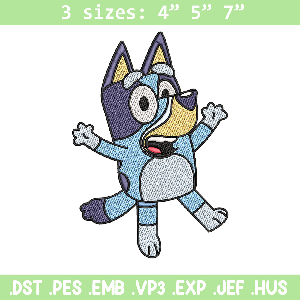 Dad Bluey Embroidery, Bandit Heeler Embroidery, Embroidery File, cartoon design, cartoon shirt, Digital download..jpg