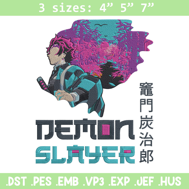 Demon slayer Embroidery Design,Demon slayer Embroidery,Embroidery File,Anime Embroidery,Anime shirt, Digital download..jpg