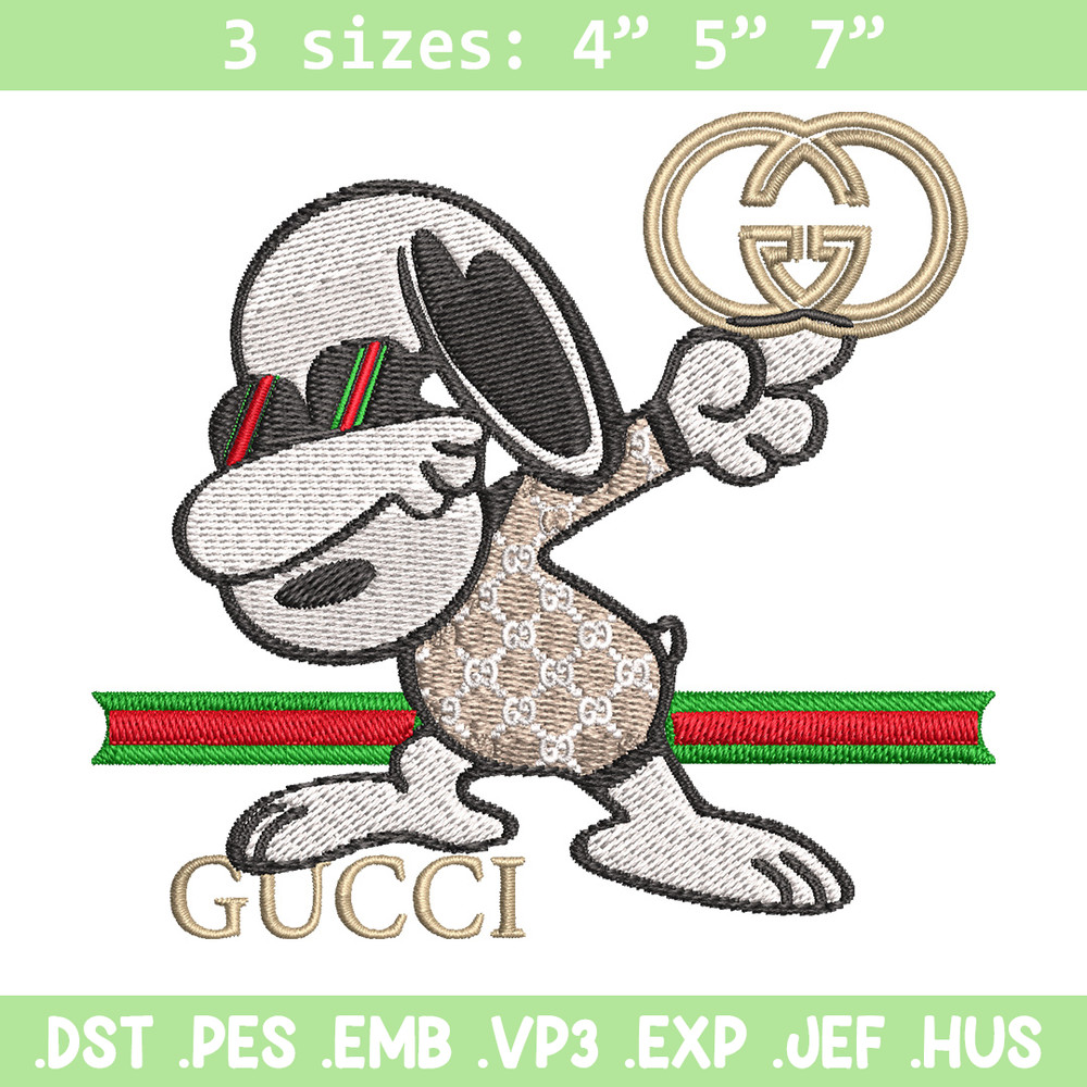 Dog cute gucci Embroidery Design, Gucci Embroidery, Embroidery File, Logo shirt, Sport Embroidery, Digital download..jpg