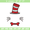 Dr Seuss Hat Embroidery Design, Dr seuss Embroidery, Embroidery File, logo shirt, Embroidery design, Digital download.jpg