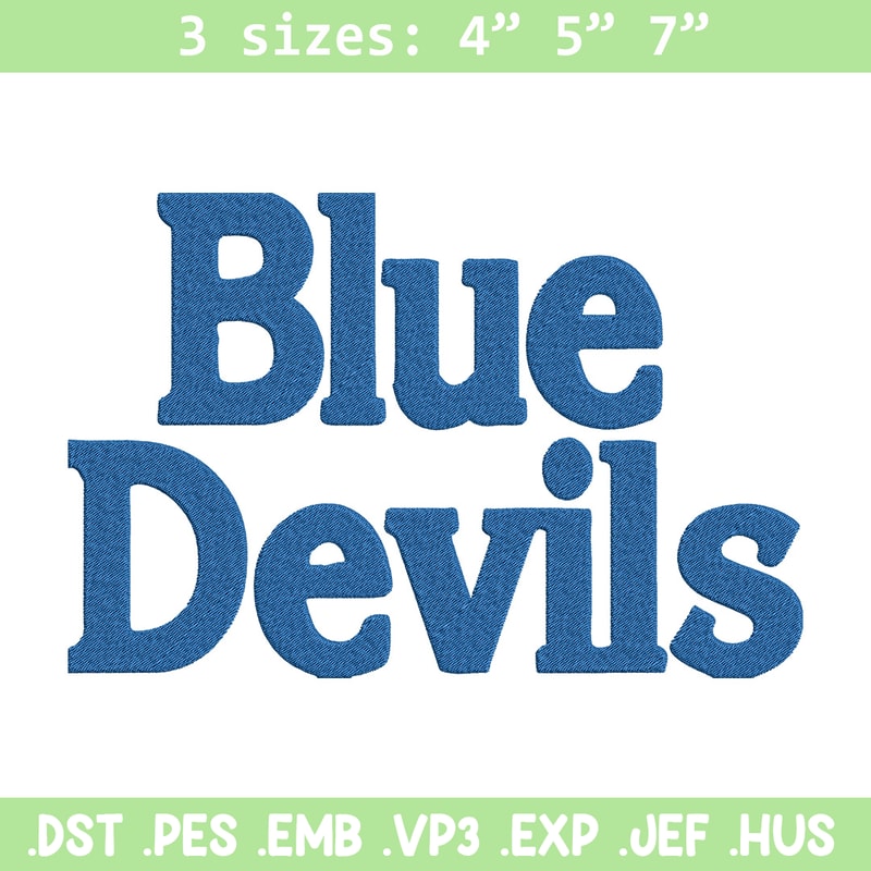 Duke University logo embroidery design, NCAA embroidery, Embroidery design, Logo sport embroidery, Sport embroidery.jpg