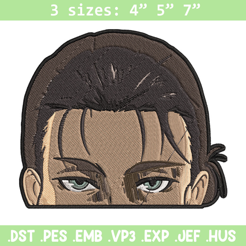 Eren Peeker Embroidery Design, Aot Embroidery, Embroidery File, Anime Embroidery, Anime shirt, Digital download.jpg