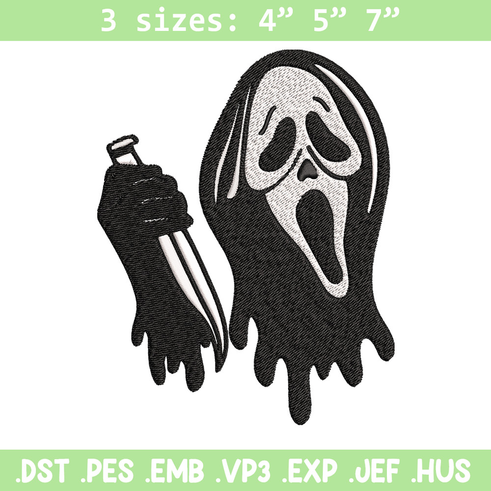 Ghost face knife Embroidery design, Horror Embroidery, Embroidery File, logo design, logo shirt, Digital download..jpg