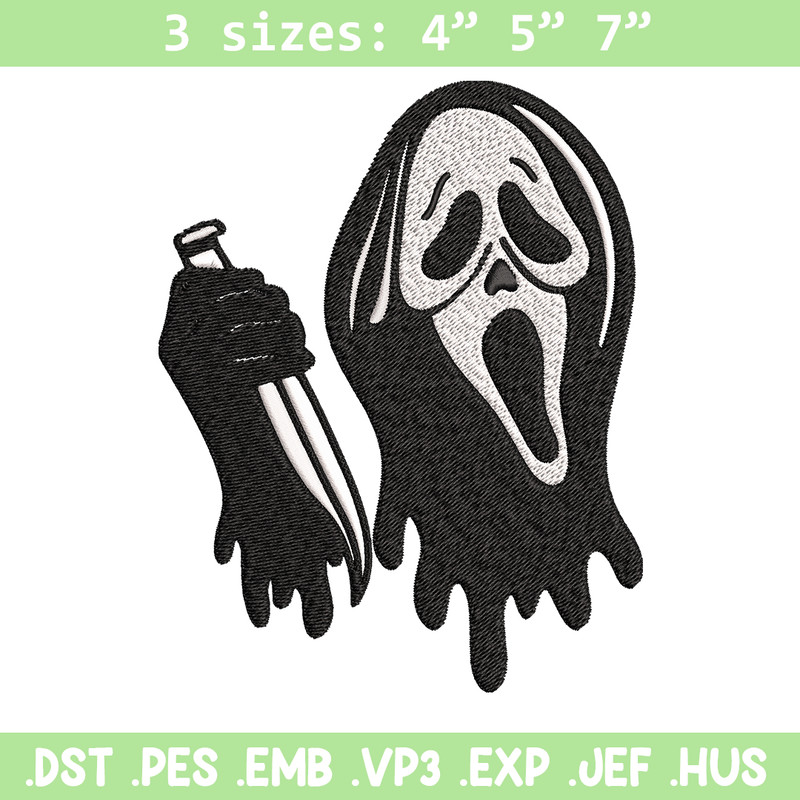 Ghost face knife Embroidery design, Horror Embroidery, Embroidery File, logo design, logo shirt, Digital download..jpg