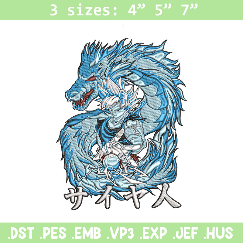Goku dragon Embroidery Design, Dragonball Embroidery, Embroidery File, Anime Embroidery, Anime shirt, Digital download.jpg