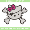 Hello kitty logo Embroidery Design, Hello kitty Embroidery, Embroidery File, Anime Embroidery, Digital download..jpg