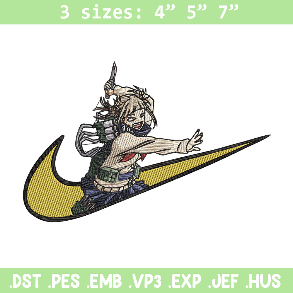 Himiko toga x nike Embroidery Design, Mha Embroidery, Embroidery File, Nike Embroidery, Anime shirt, Digital download.jpg