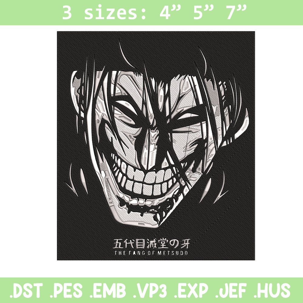 Kanoh Agito Embroidery Design,Kengan Ashura Embroidery, Embroidery File, Anime Embroidery, Anime shirt, Digital download.jpg