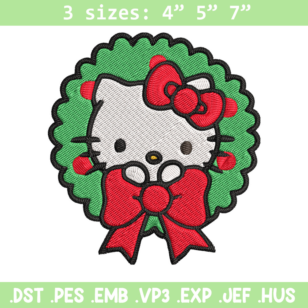 Kitty chrismas Embroidery Design, Kitty Embroidery, Embroidery File, Chrismas Embroidery, Anime shirt, Digital download..jpg