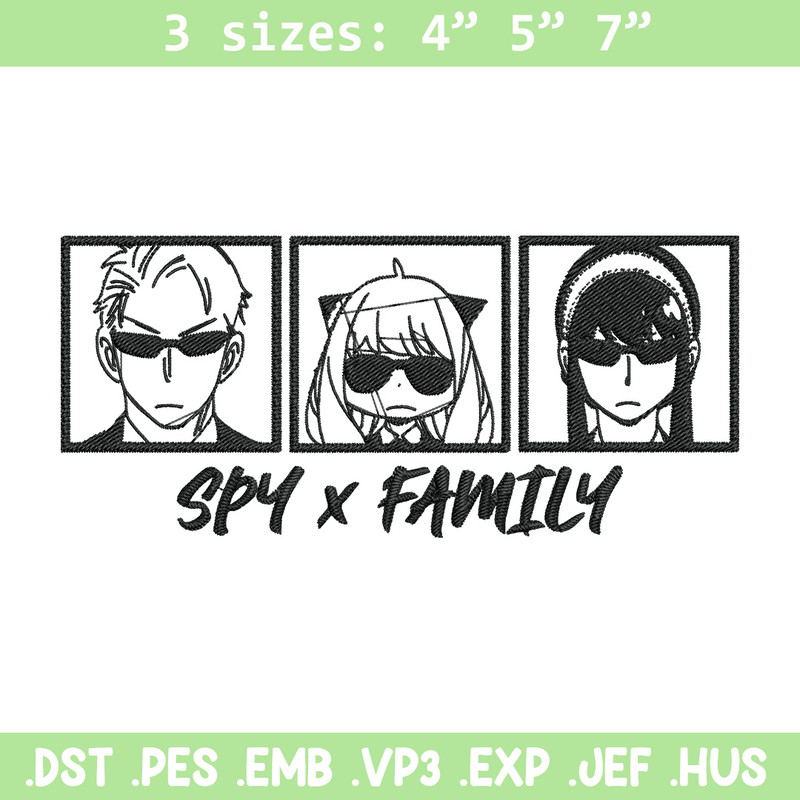 Logo Spy x family Embroidery Design, Spy x family Embroidery, Embroidery File, Anime Embroidery, Digital download..jpg