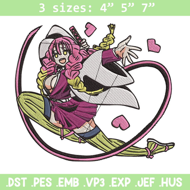 Mitsuri love Embroidery Design, Demon slayer Embroidery, Embroidery File, Anime Embroidery,Anime shirt, Digital download.jpg