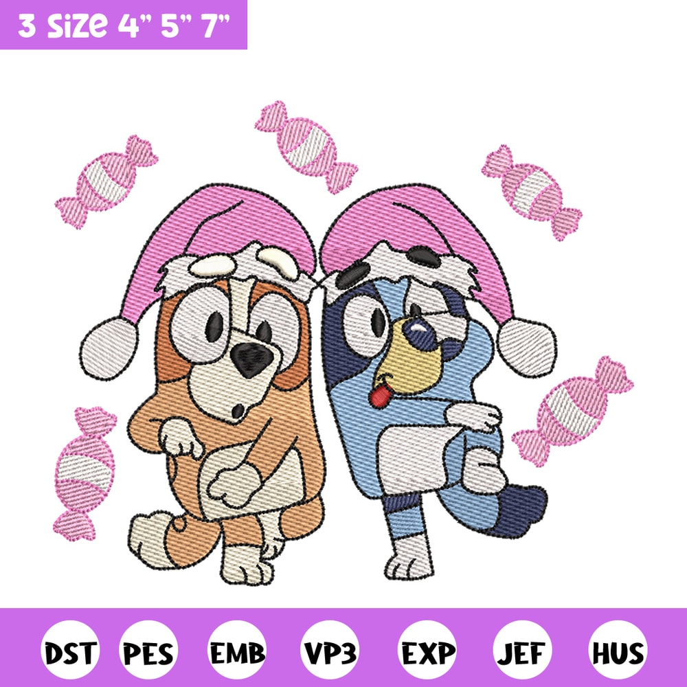 Bluey funny embroidery design, Bluey embroidery, Chrismas design, Embroidery file, Embroidery shirt, Digital download.jpg