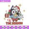 Bluey gift embroidery design, Bluey embroidery, Chrismas design, Embroidery file, Embroidery shirt, Digital download.jpg