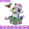 Bluey merry embroidery design, Bluey embroidery, Chrismas design, Embroidery file, Embroidery shirt, Digital download.jpg