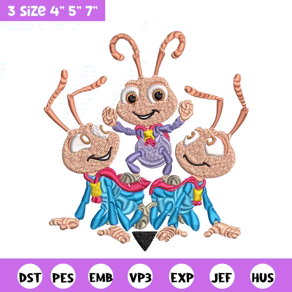 Bug's Life logo Embroidery design, Bug's Life logo Embroidery, cartoon design, Embroidery File, Digital download..jpg