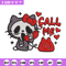 Call Me Scream Hello Kitty Embroidery design, Hallokitty Embroidery, cartoon design, Embroidery File, Digital download..jpg