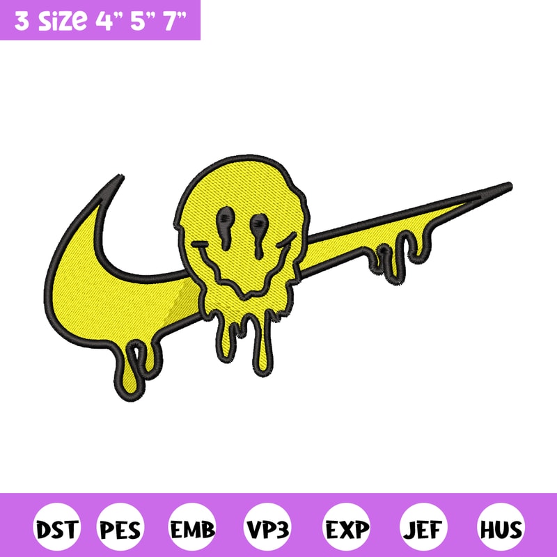 Emoji smile nike embroidery design, Emoji embroidery, nike design, embroidery file, logo shirt, Digital download.jpg