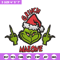 Grinch Middle Finger Embroidery design, Grinch christmas Embroidery, Embroidery File, Grinch design, Instant download..jpg
