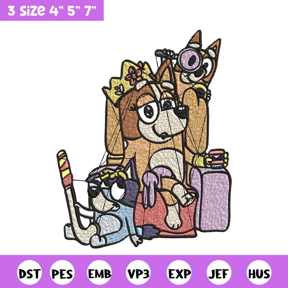 Mum Bluey bingo Embroidery, bluey Embroidery, Embroidery File, cartoon shirt, cartoon design, Digital download..jpg