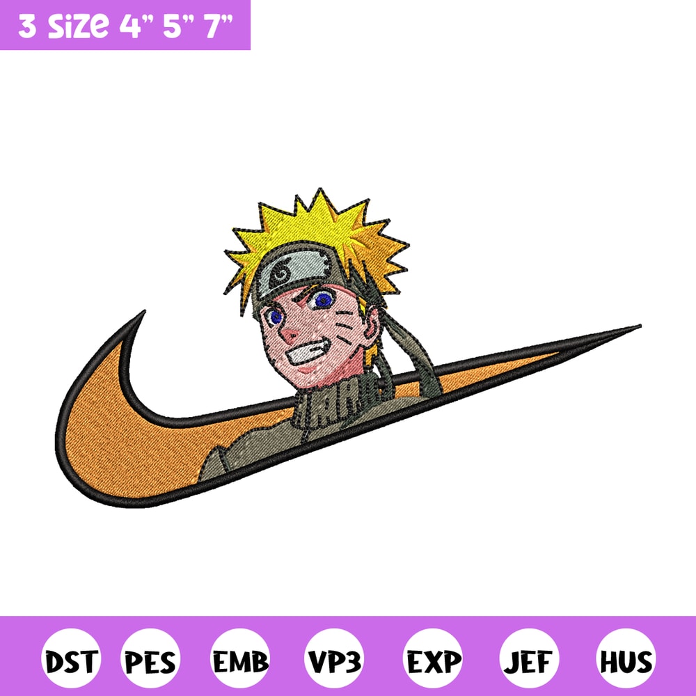 Naruto smile Nike Nike embroidery design, Naruto embroidery, Nike design, anime design, anime shirt, Digital download.jpg
