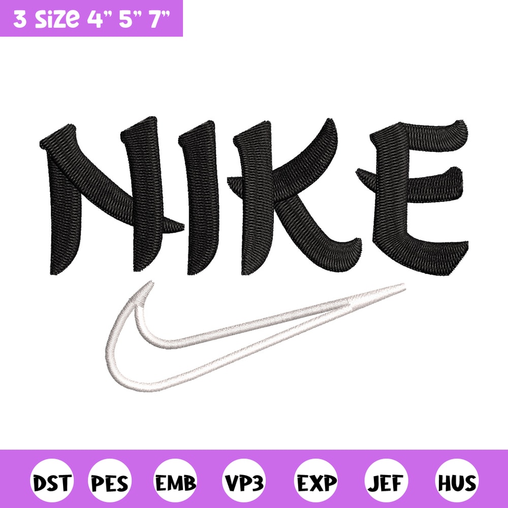 Nike black embroidery design, Nike embroidery, Nike design, Embroidery shirt, Embroidery file,Digital download.jpg