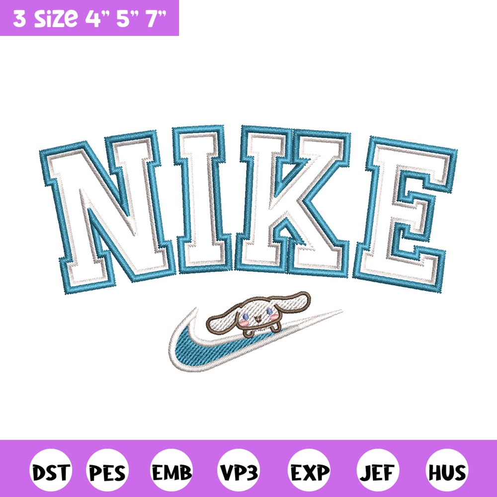 Nike bunny cute embroidery design, Bunny embroidery, Nike design,Embroidery shirt, Embroidery file, Digital download.jpg