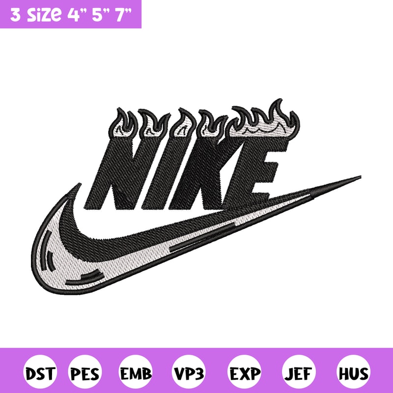 Nike flame embroidery design, Flame embroidery, Nike design, Embroidery shirt, Embroidery file, Digital download.jpg